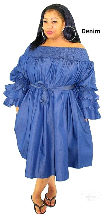 MIDDI OFF SHOULDER DRESS #.3006.