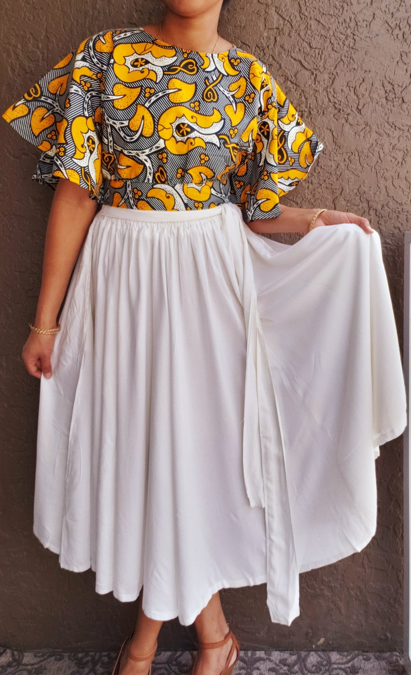 #93 MID LENGTH SKIRT - SOLID