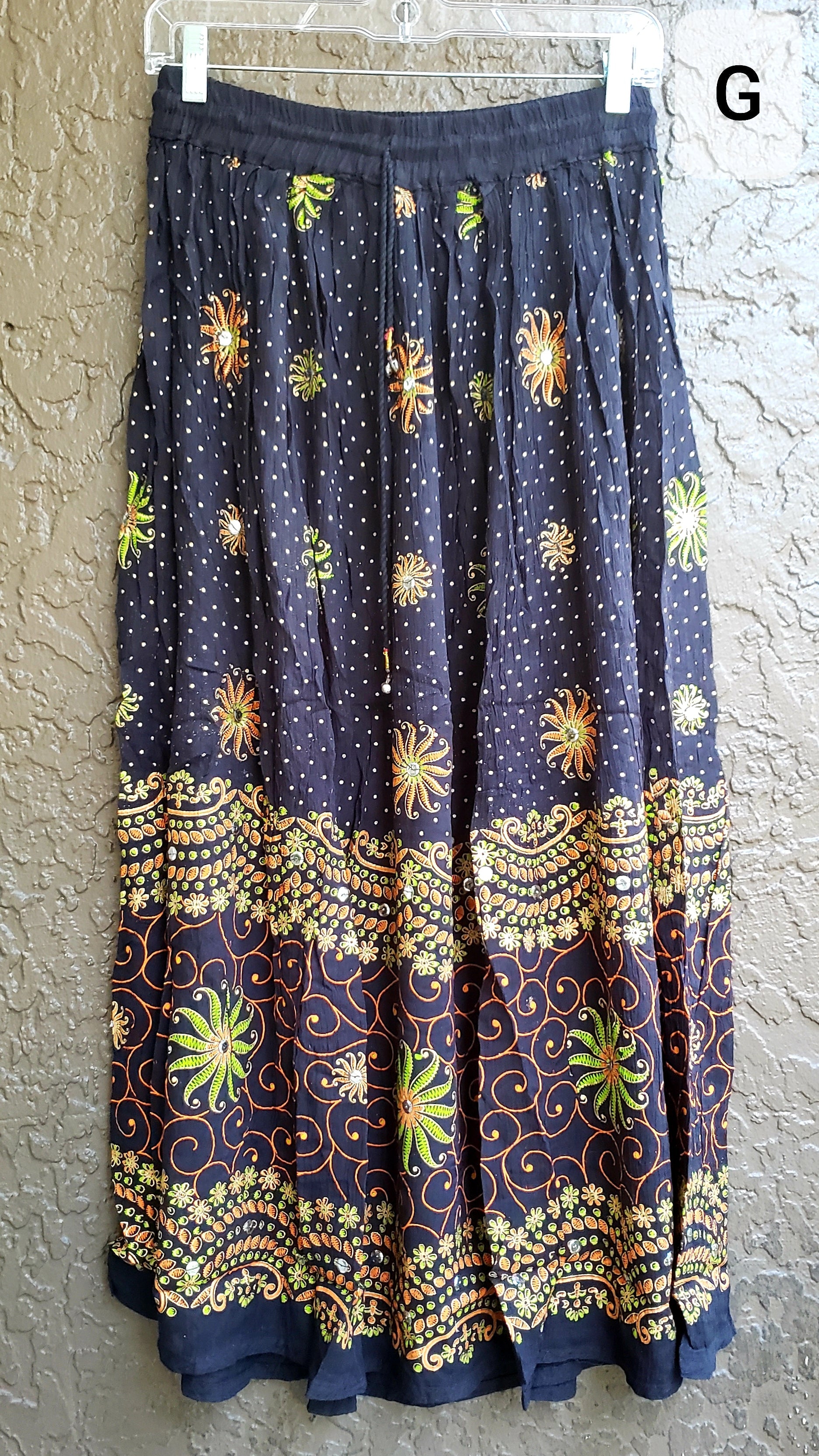 Women Ethnic Skirt- Black