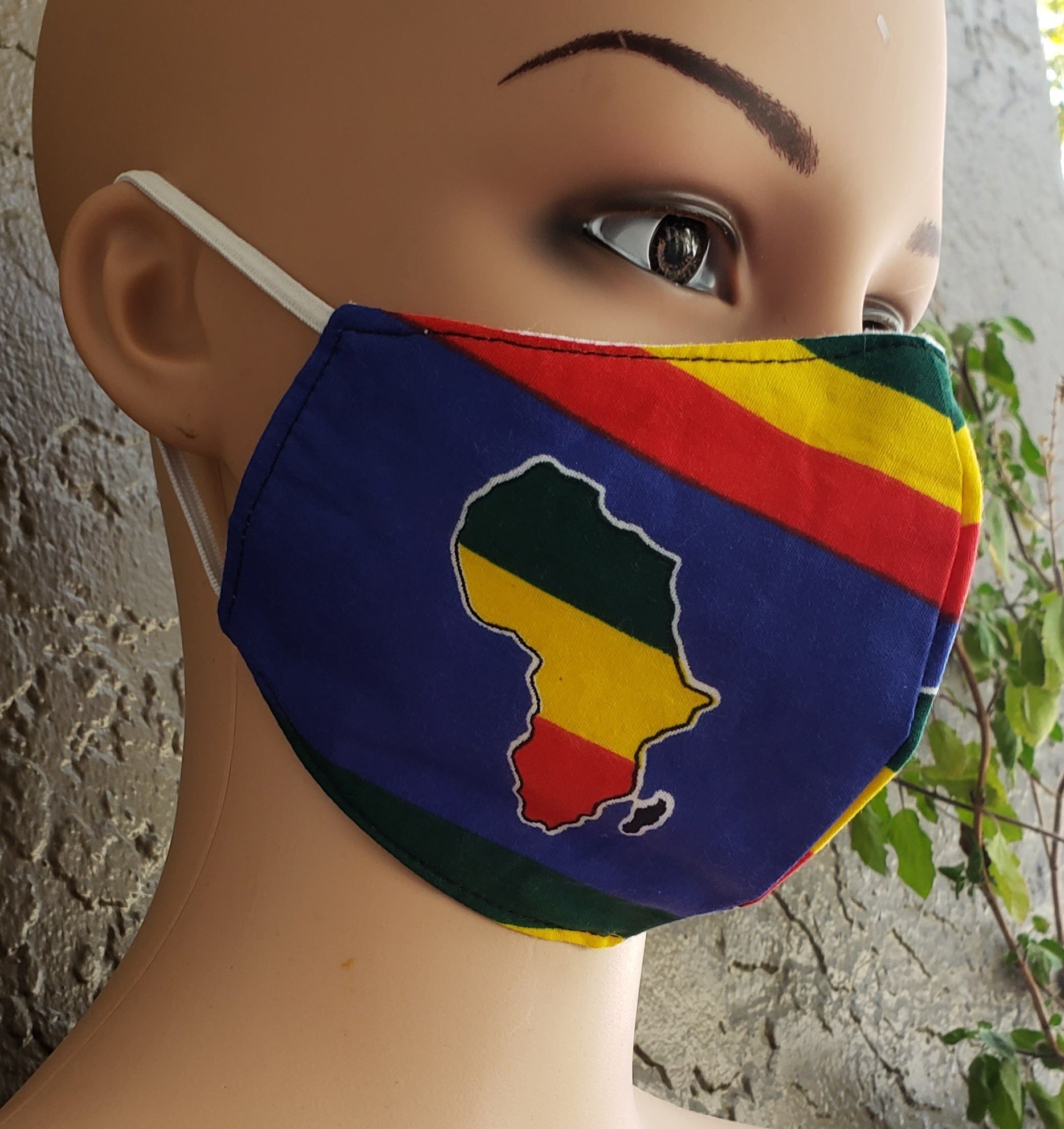 Cotton Printed Mask- Royal Africa