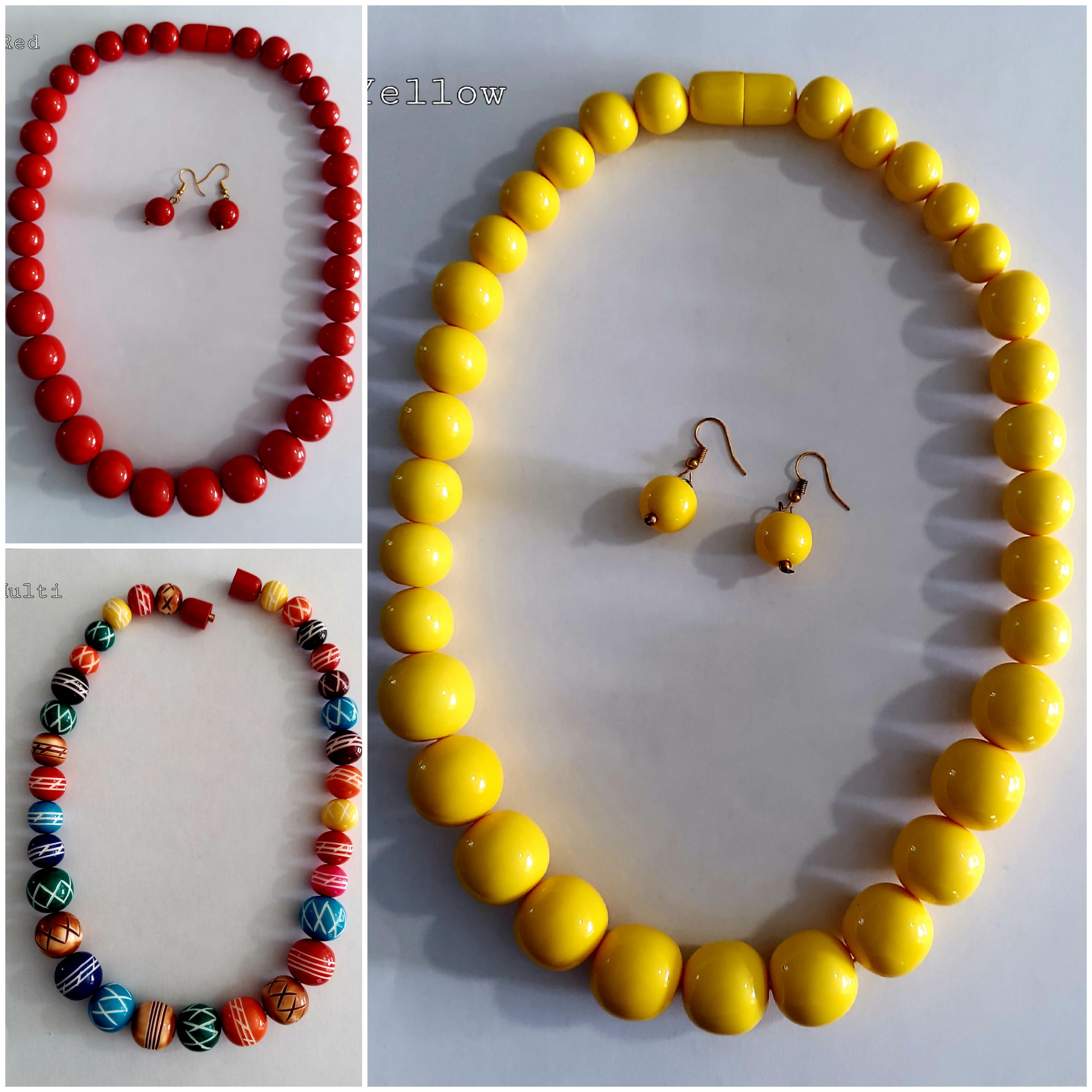 Beaded Necklace & Earrings