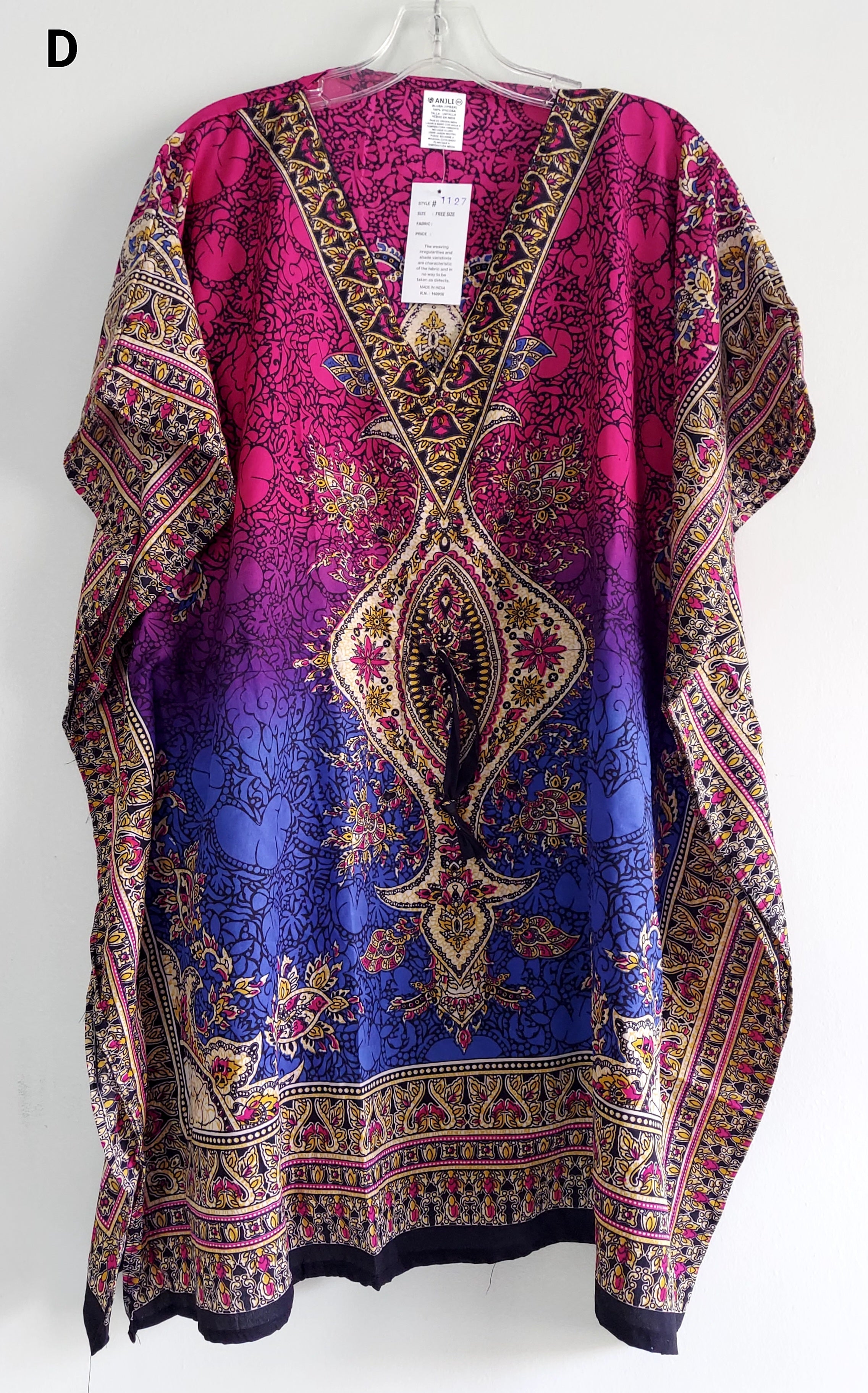1127- Kaftan Top/ Short Dress- Printed