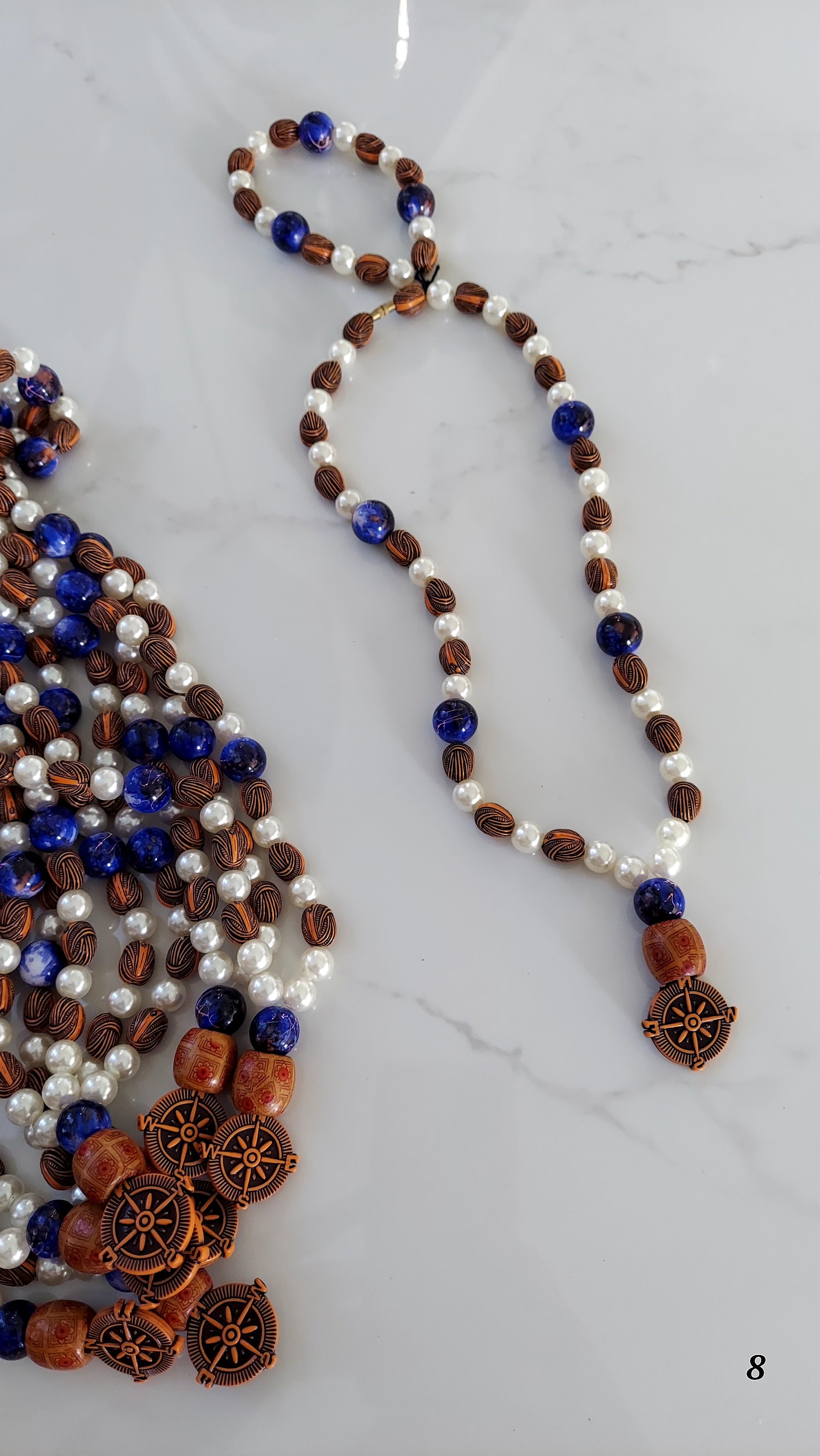Beaded Necklace & Bracelet Set