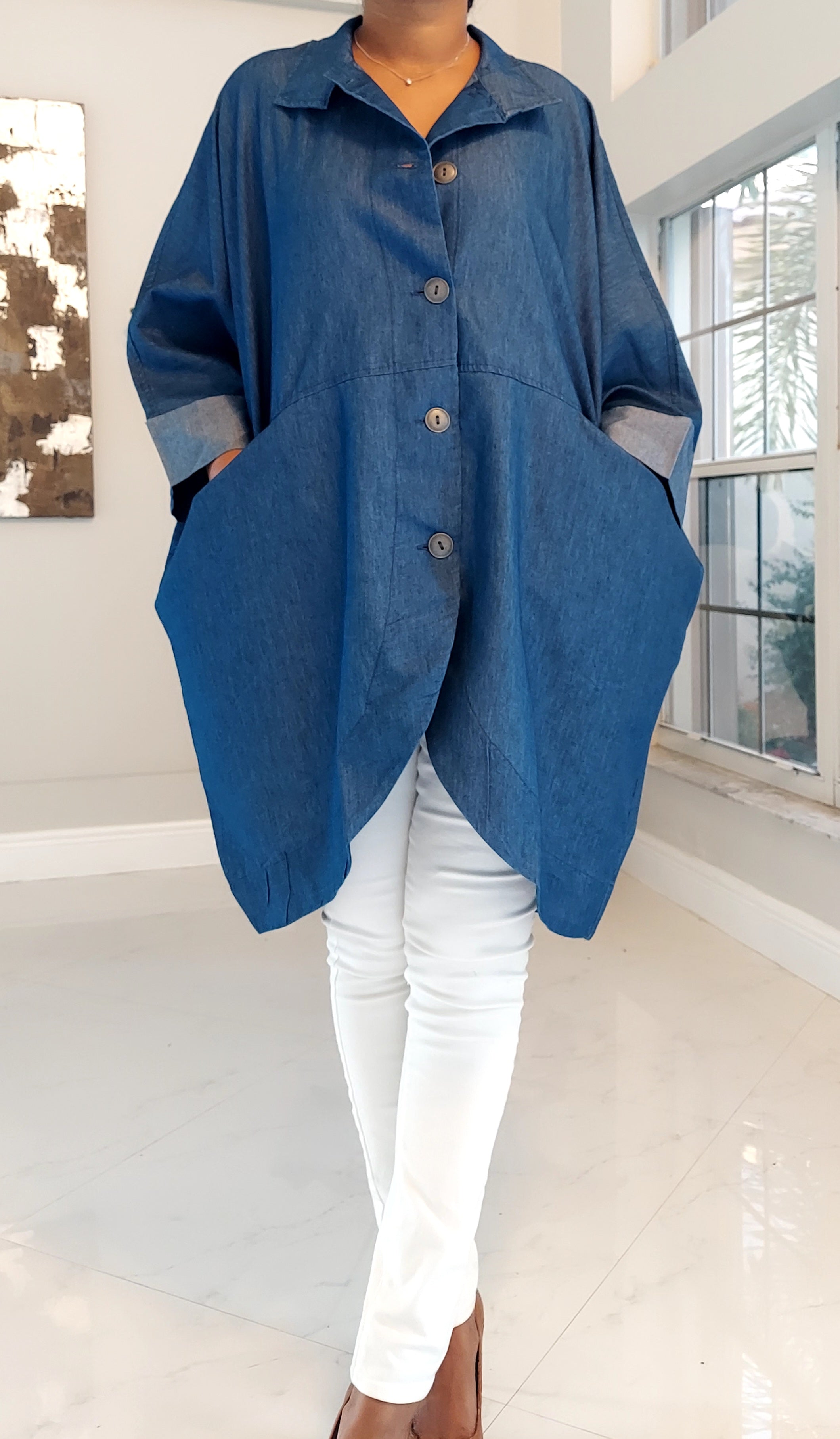 V Cut Short Dress / Blouse 160