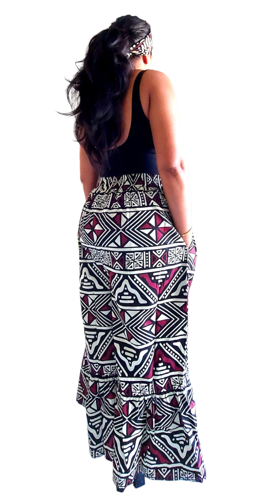 7684 Woman Pant & Blouse Set Print 645