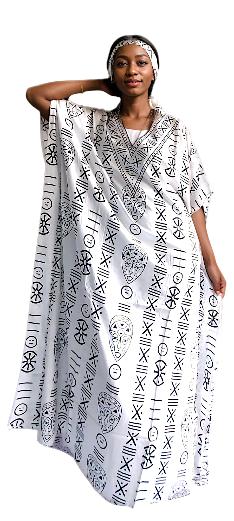 Kaftan Dress / Tribal Print