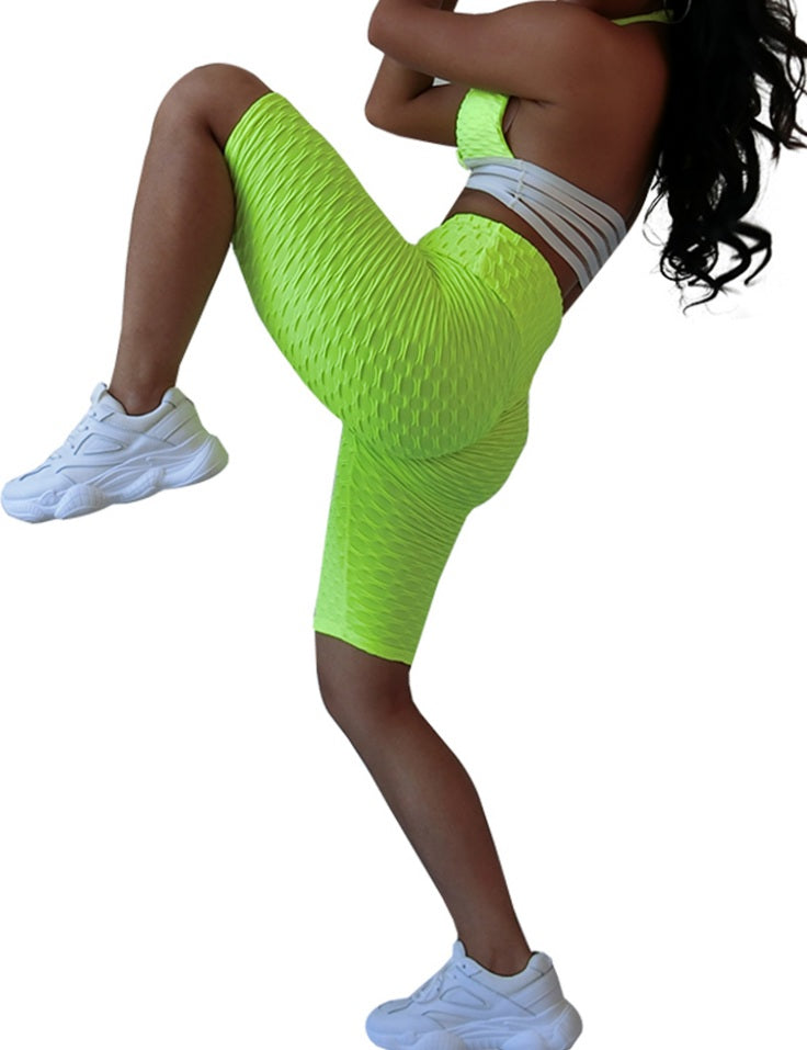 305- Women's Sexy Butt Lifting Sport Shorts- Solid
