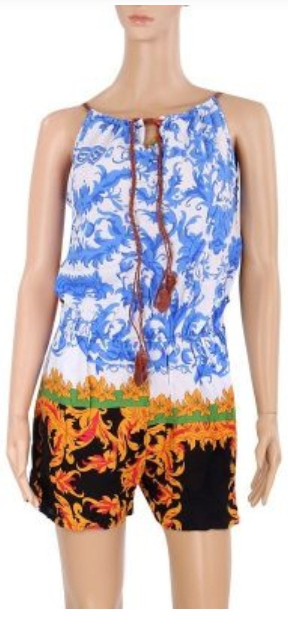 Woman tropical print jumper/ romper
