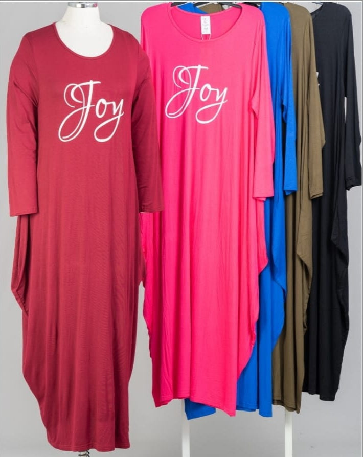 Bubble Jersey Dress/ Solid-Joy - 21066