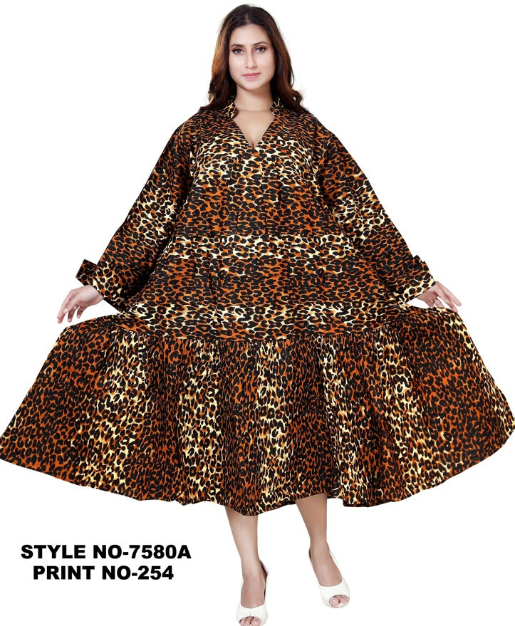 7580A- Midi Dress / Blouse -Black