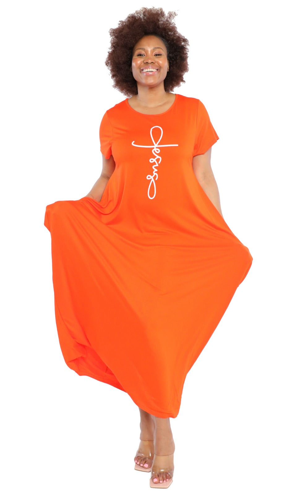 Bubble Jersey Dress/Short Sleeve