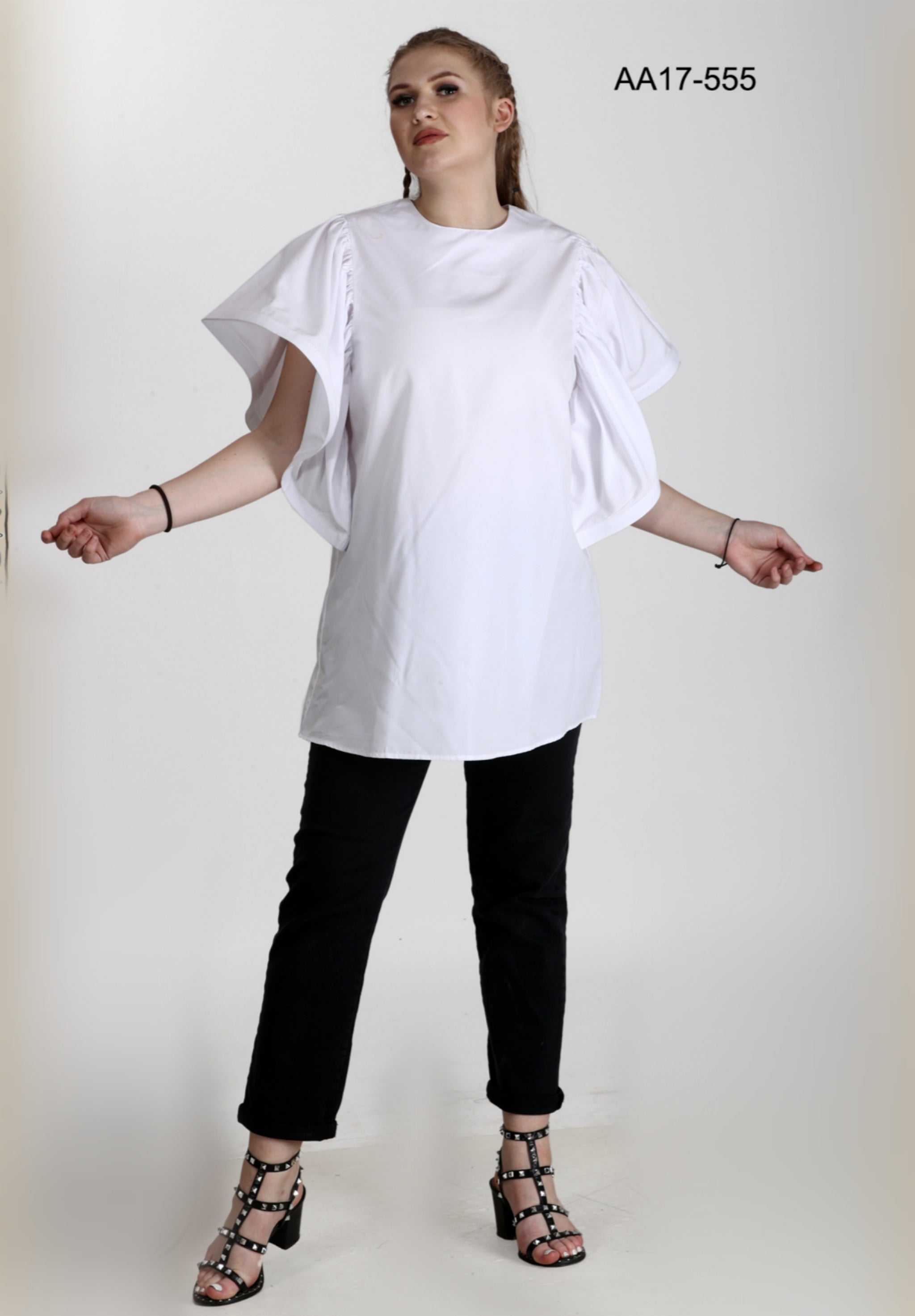 Women Blouse 18-555 Black