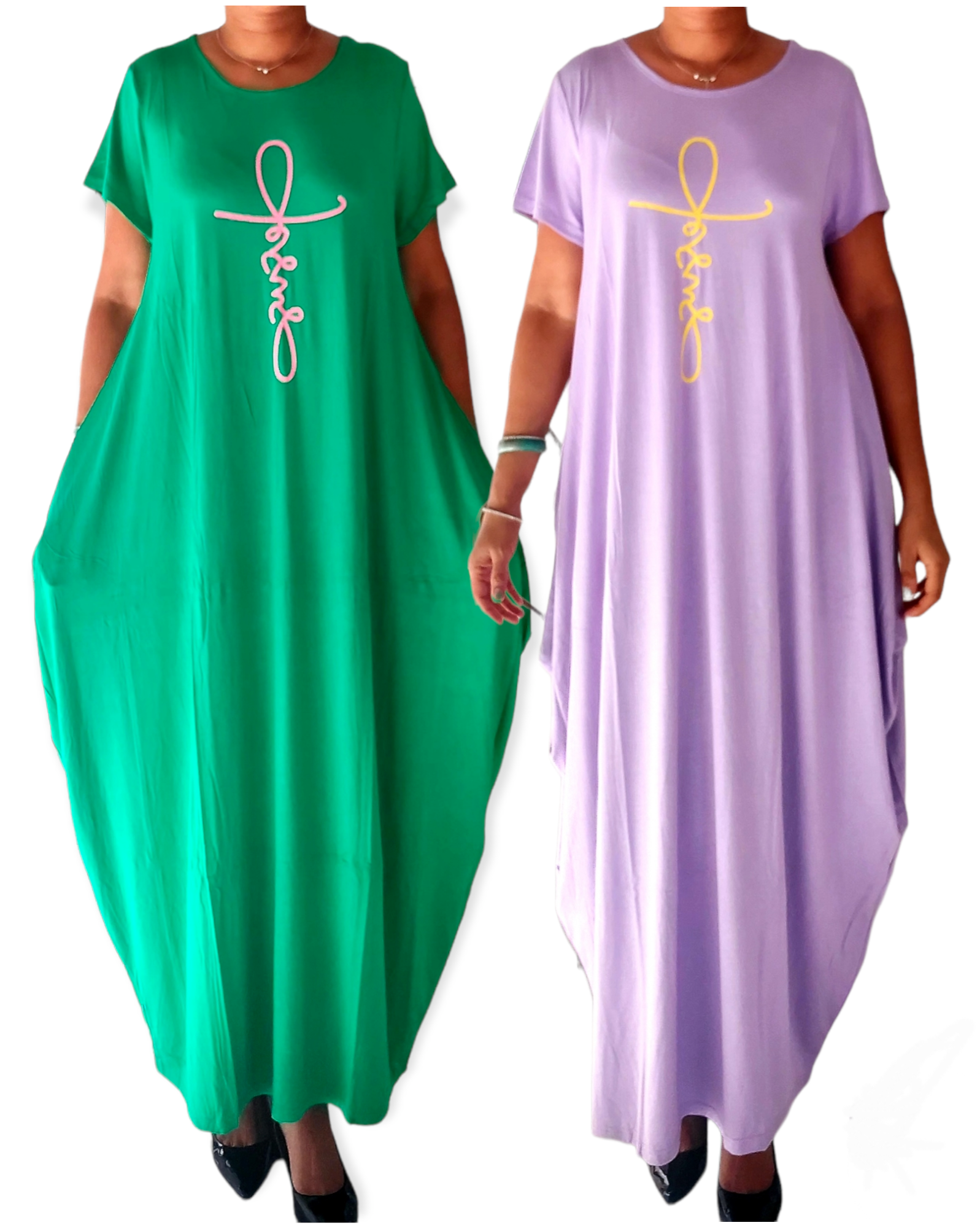 Bubble Jersey Dress/Short Sleeve