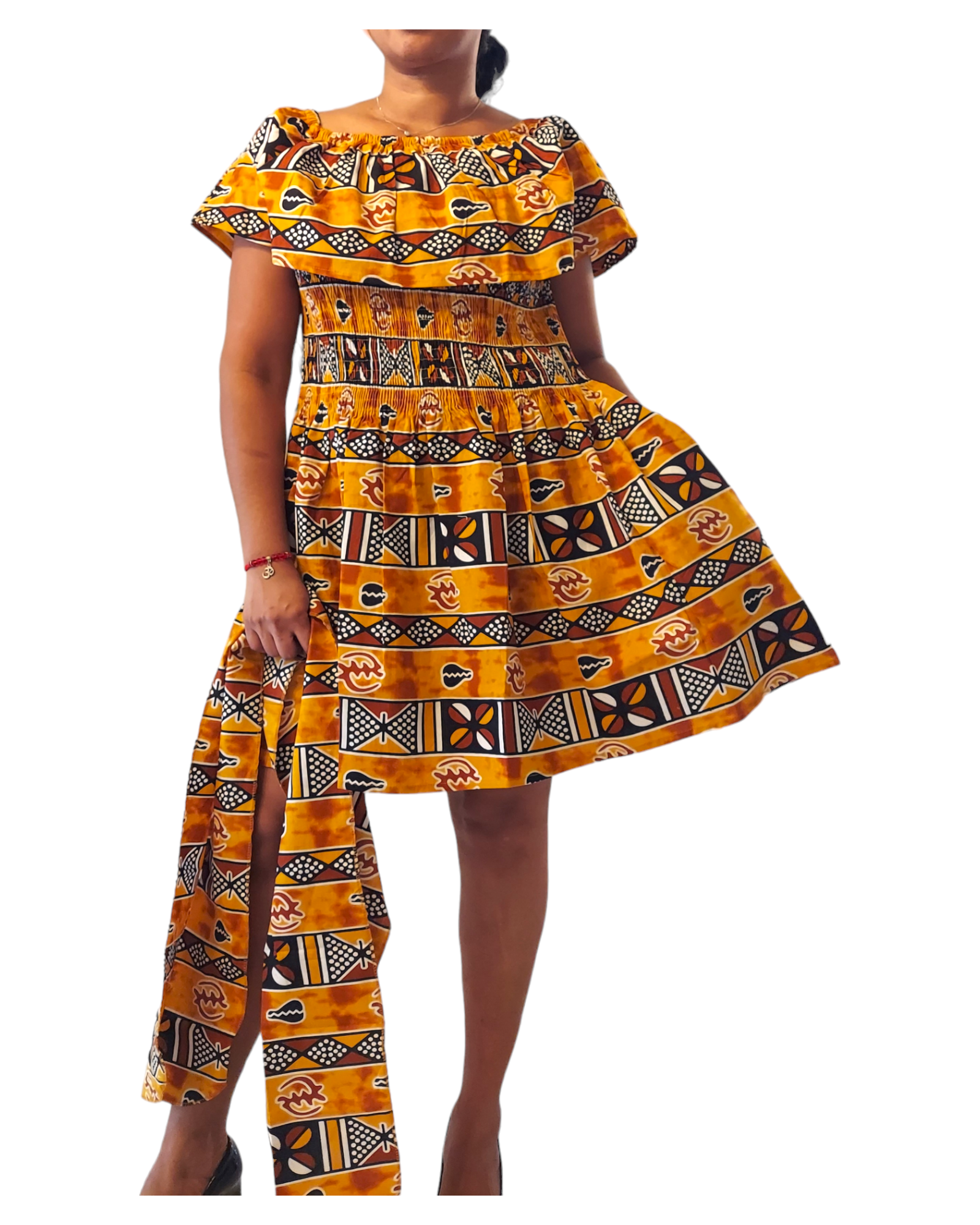 3014M- Middi Dress -Mud