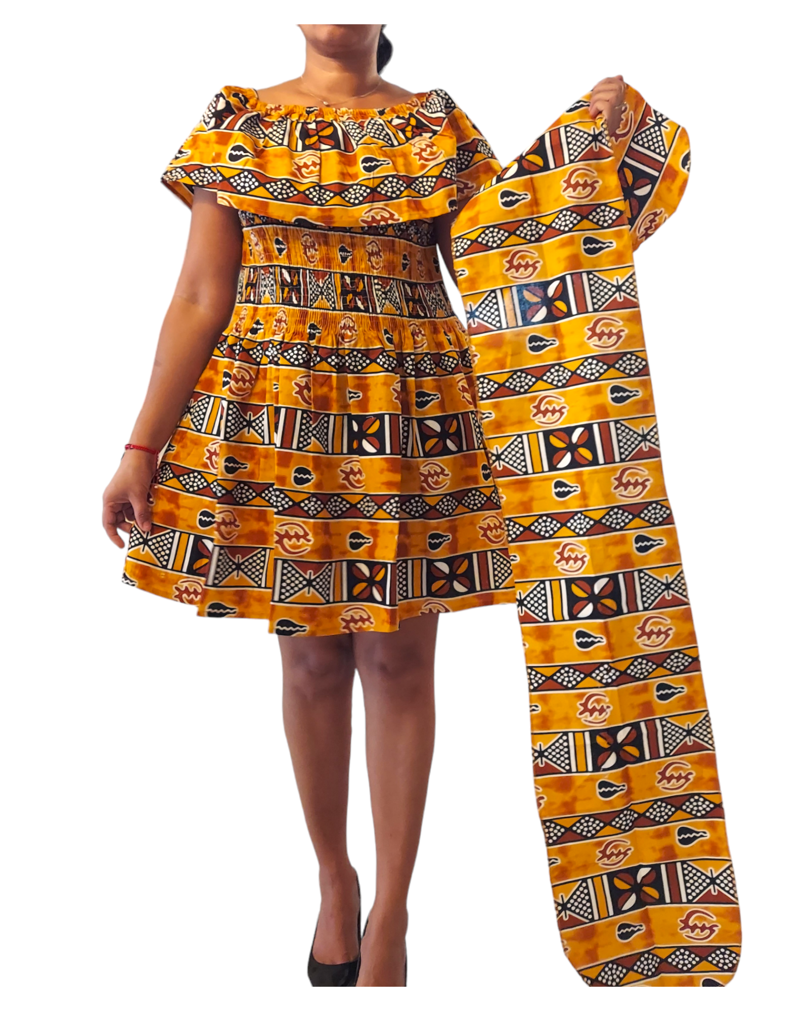 3014M- Middi Dress -Mud