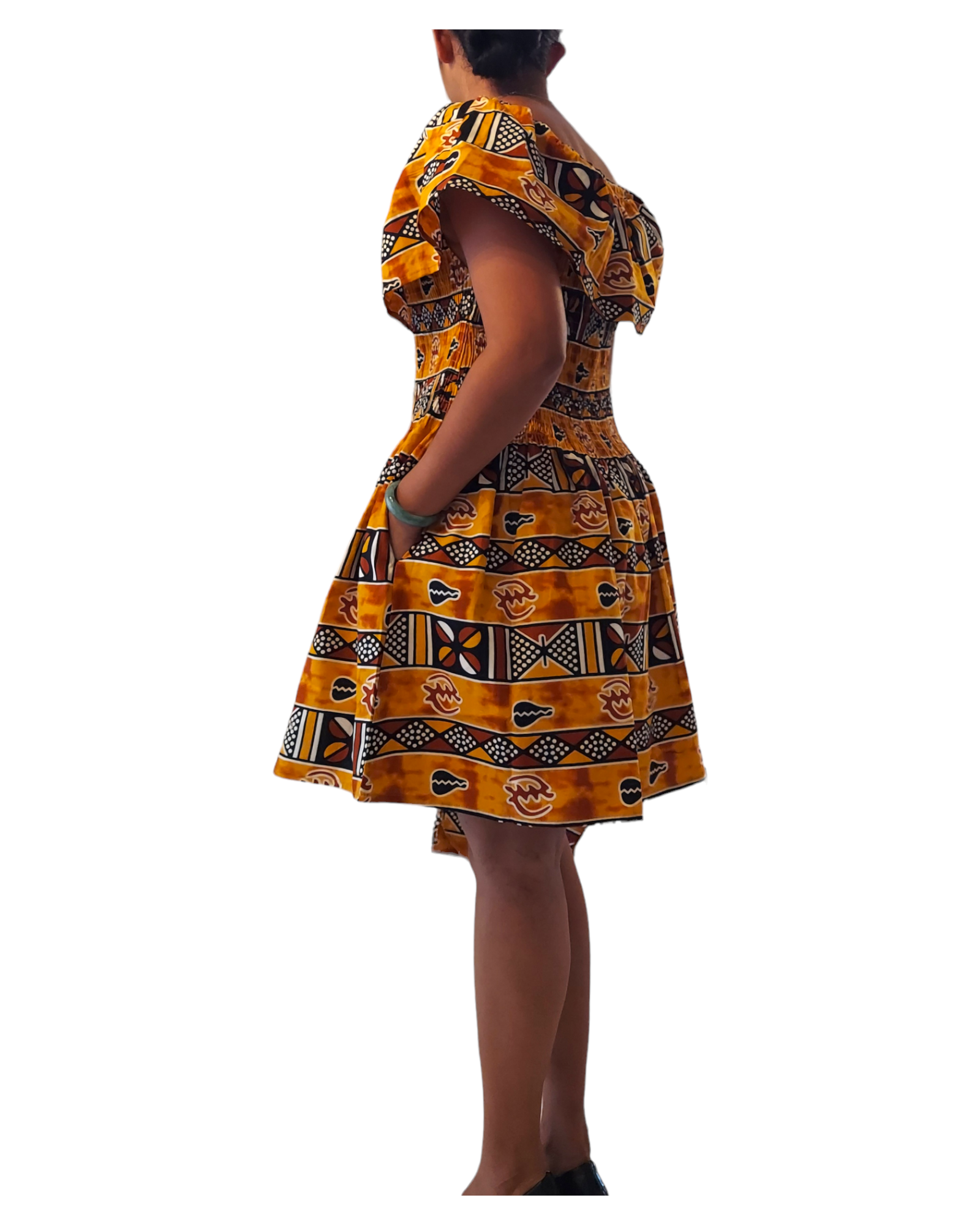 3014M- Middi Dress -Mud