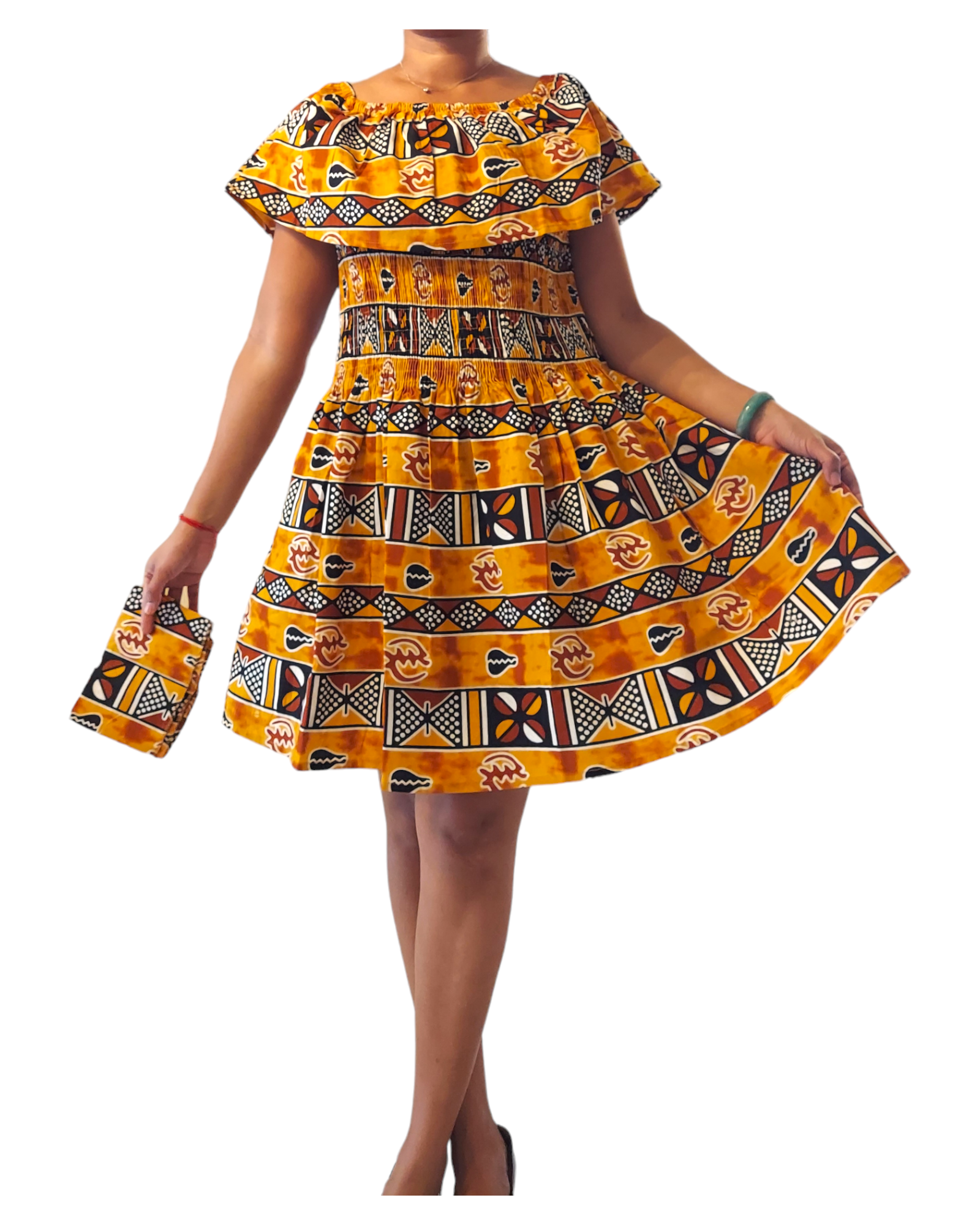 3014M- Middi Dress -Mud