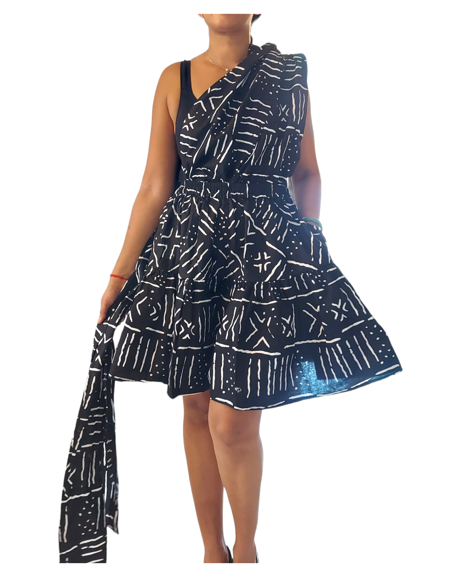 Infinity Short Pant Jumpsuit - 903 Black Tribal