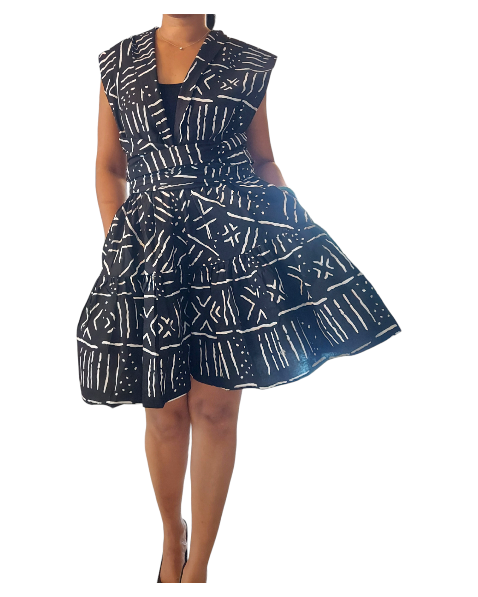 Infinity Short Pant Jumpsuit - 903 Black Tribal