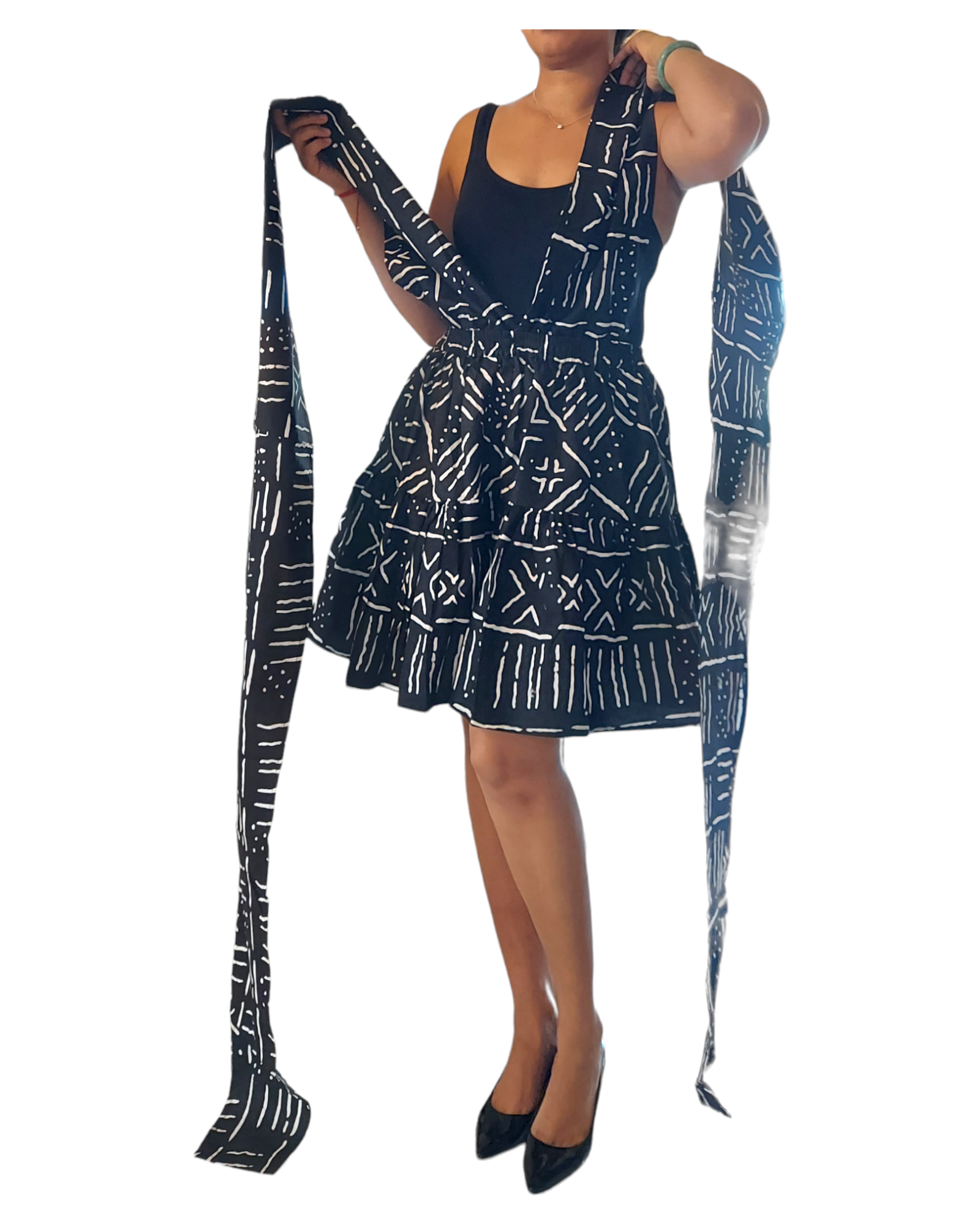 Infinity Short Pant Jumpsuit - 903 Black Tribal