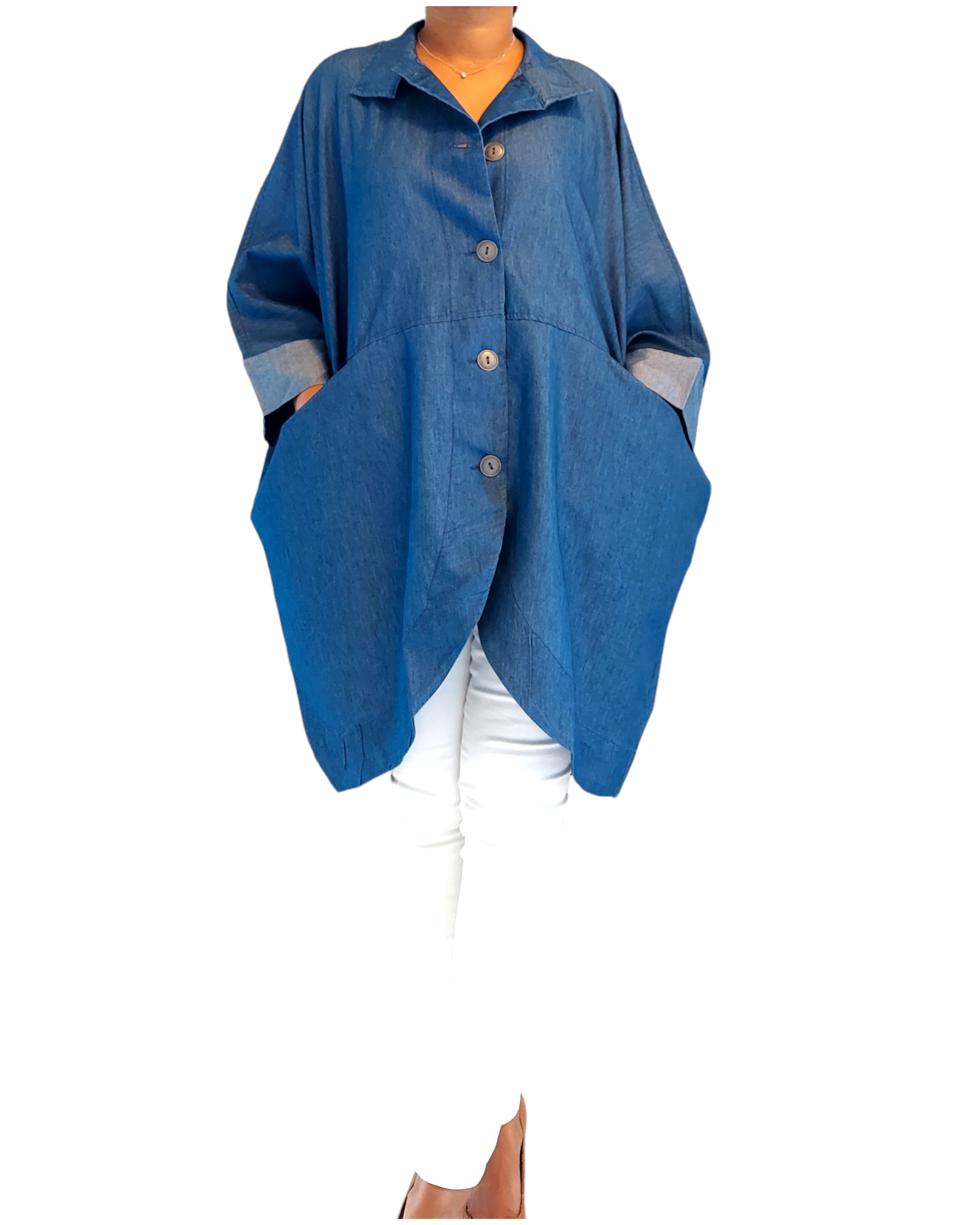 V Cut Short Dress / Blouse 160