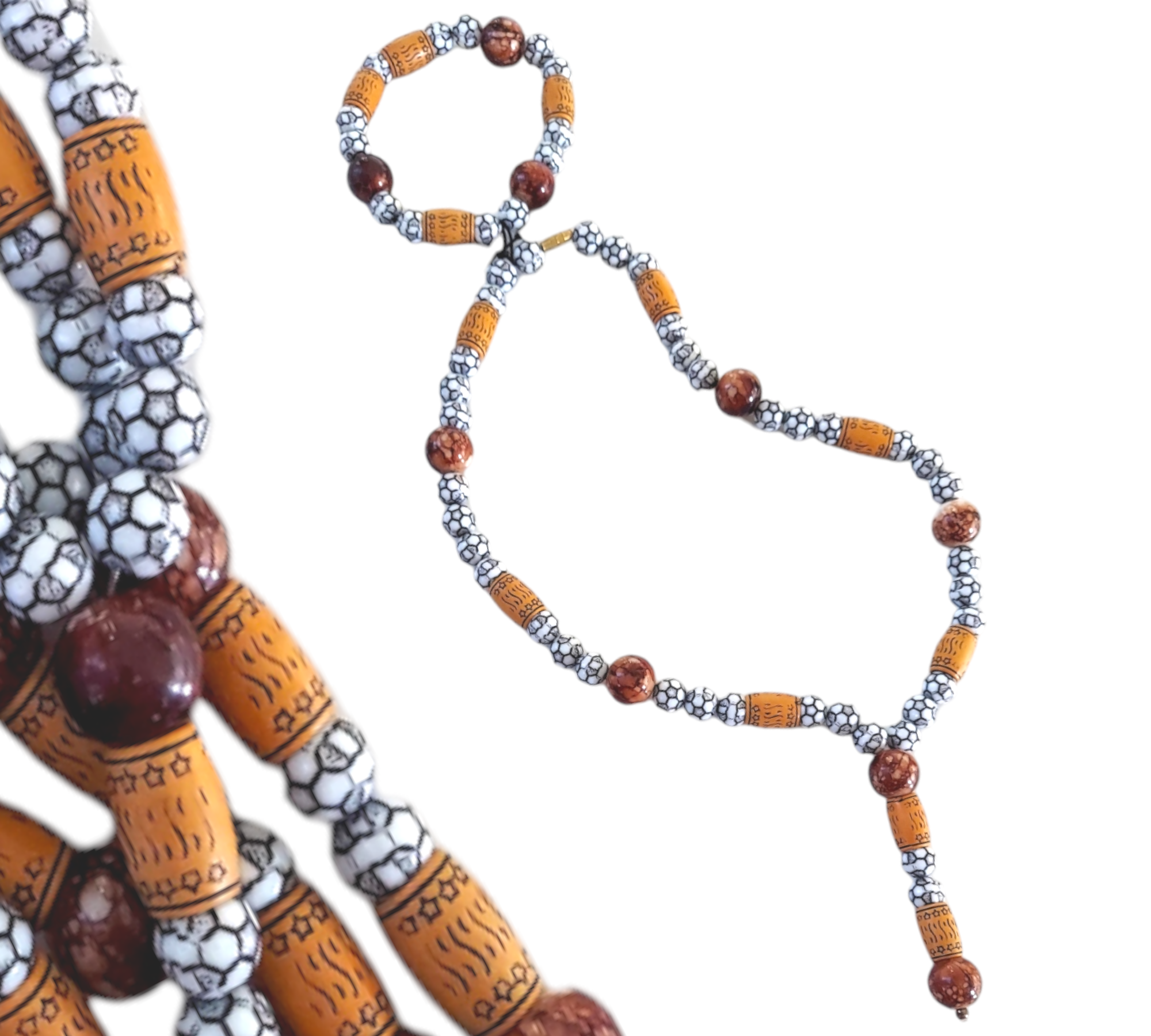 Beaded Necklace & Bracelet Set