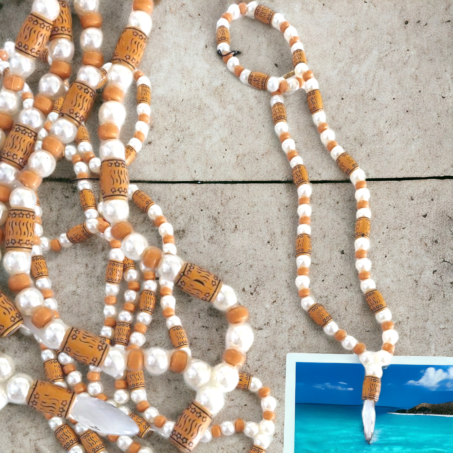 Beaded Necklace & Bracelet Set