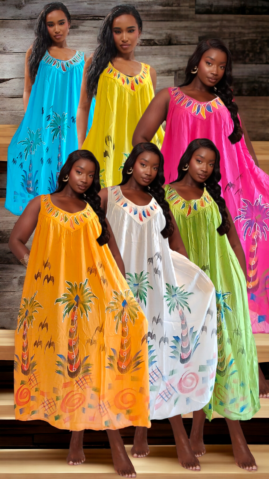Sun Dress - Palm Tree Print