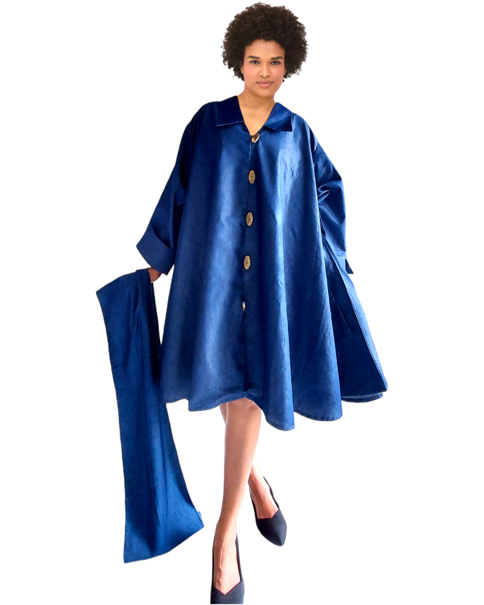 Denim Short Dress / Blouse - 1207