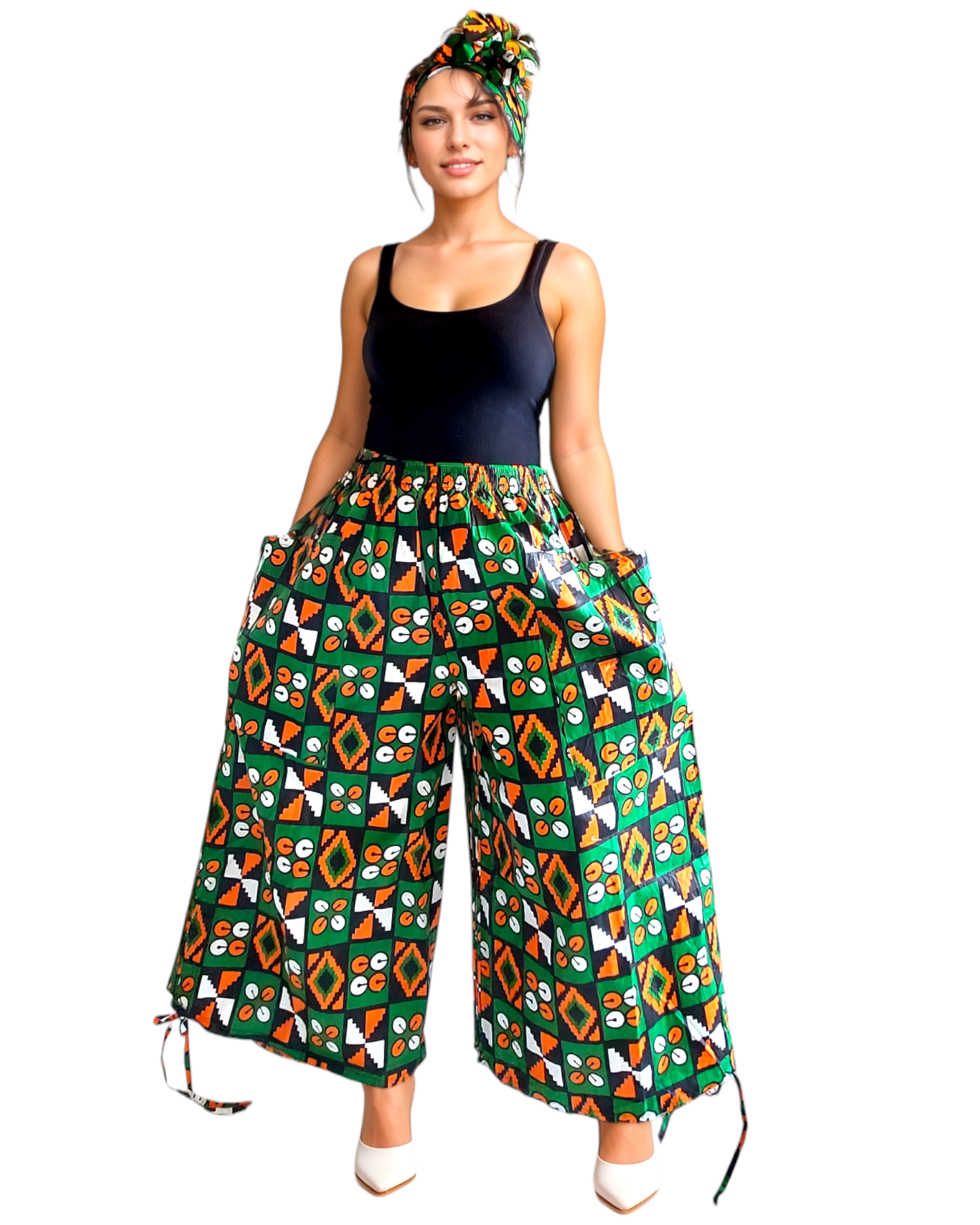 Palazzo with Adjustable leg String - 7697-69