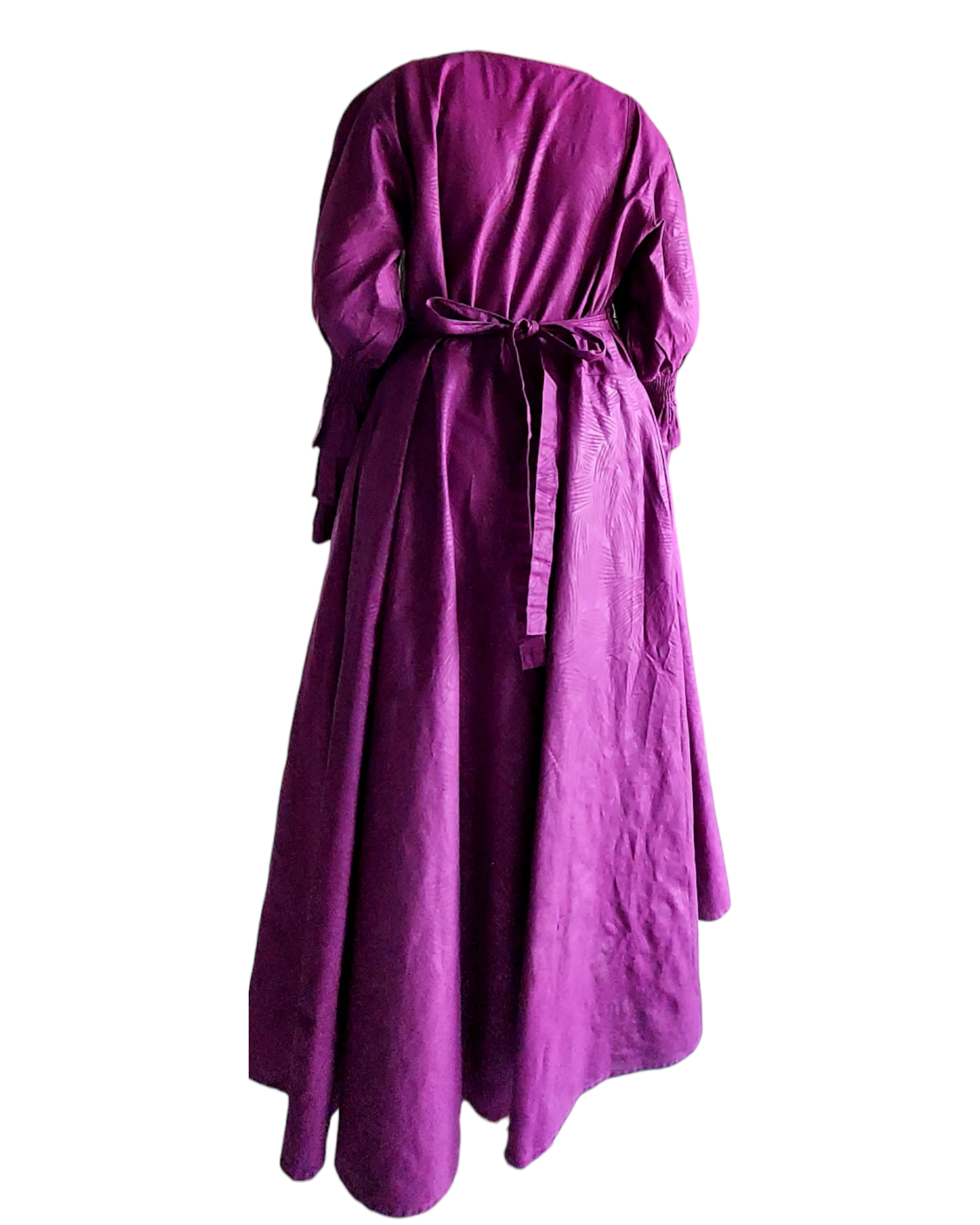 Embossed Wrap Dress - 1103