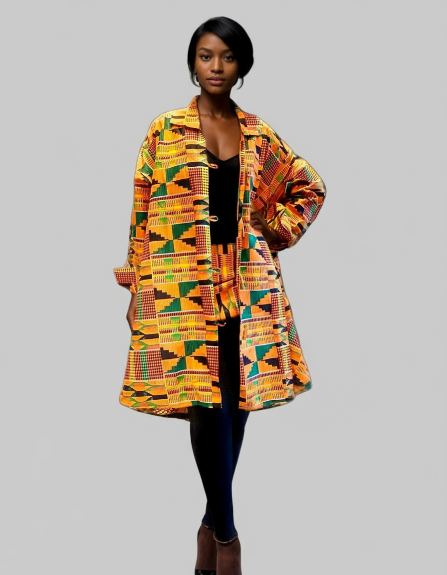 1207- Cotton Short Dress / Blouse With Scarf