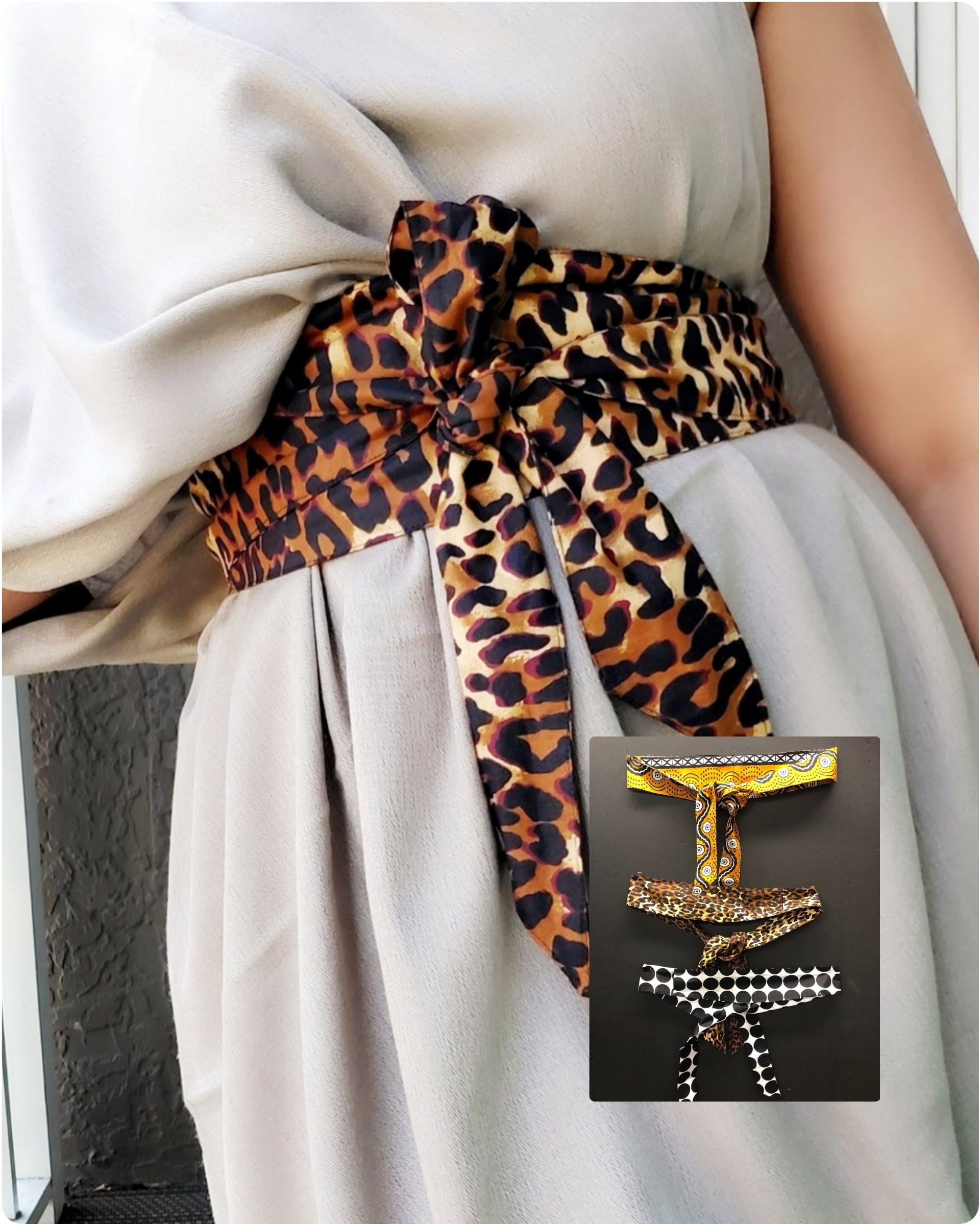 Women's Printed Fabric Belt