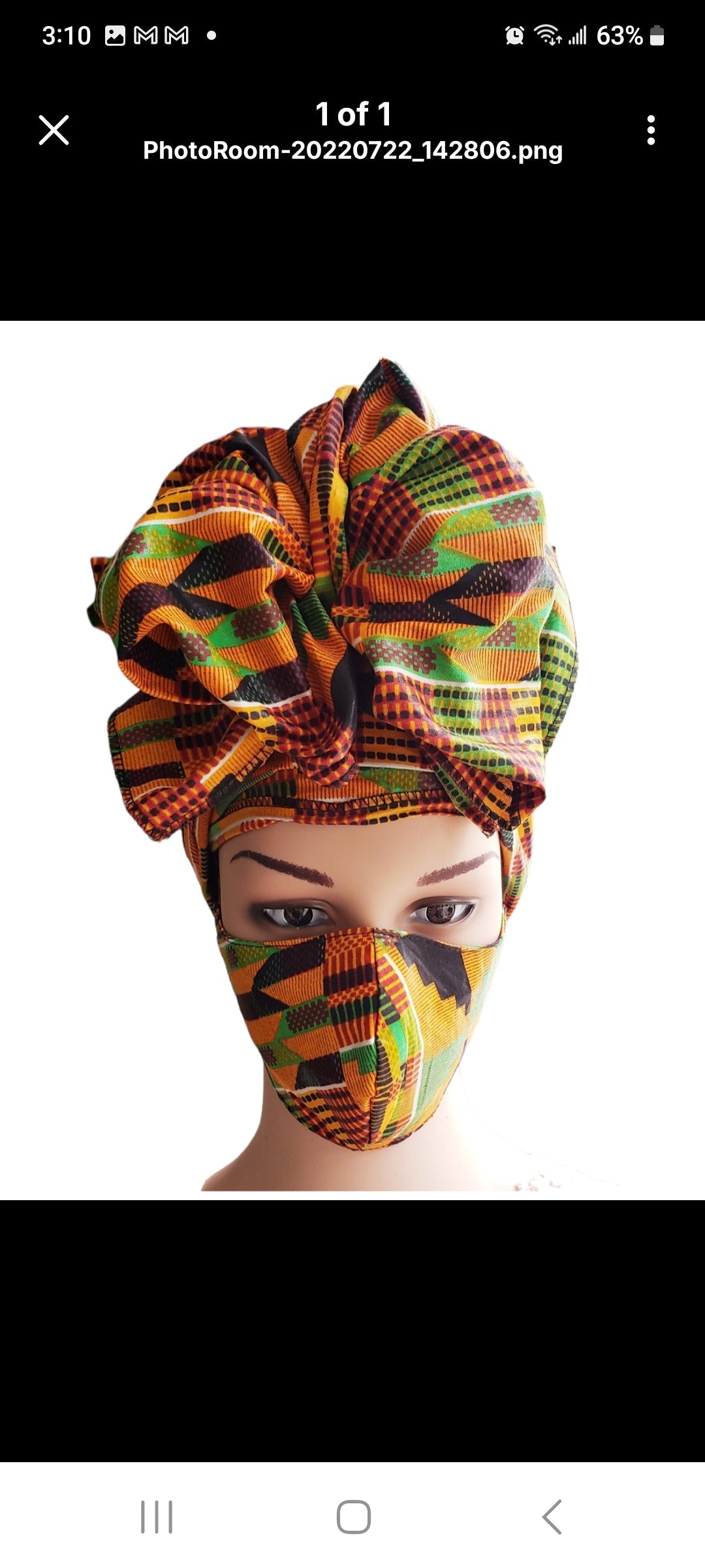 Scarf Headwrap/ African Print