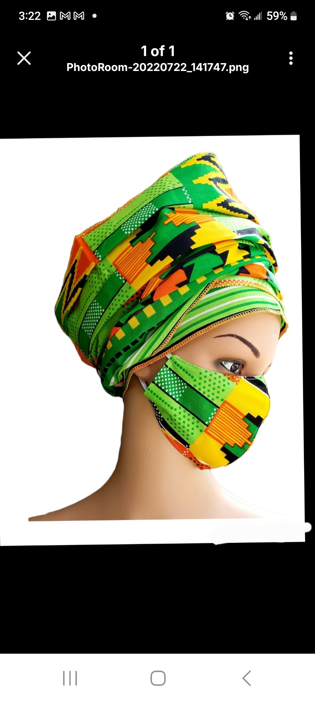 Scarf Headwrap/ African Print