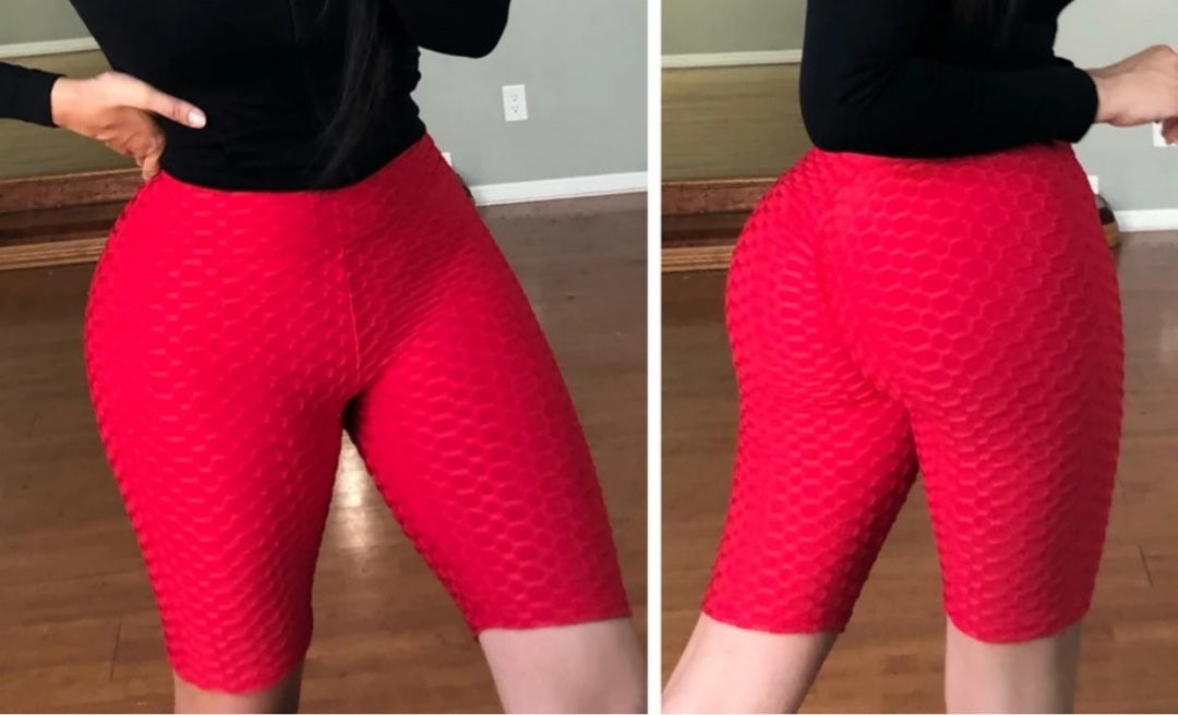 305- Women's Sexy Butt Lifting Sport Shorts- Solid