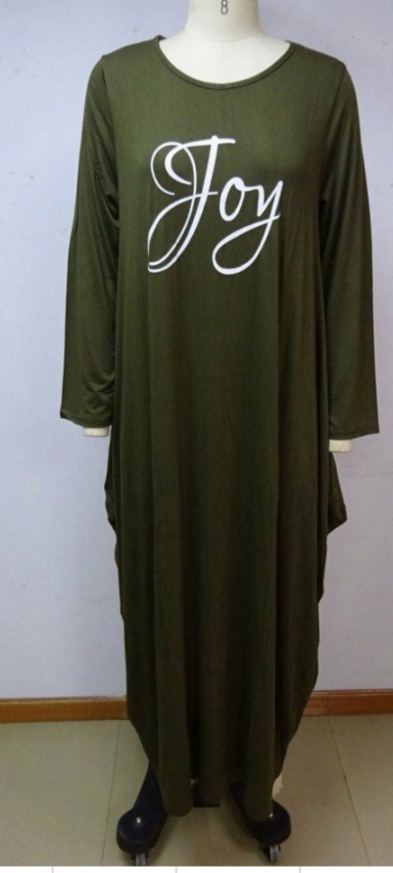 Bubble Jersey Dress/ Solid-Joy - 21066
