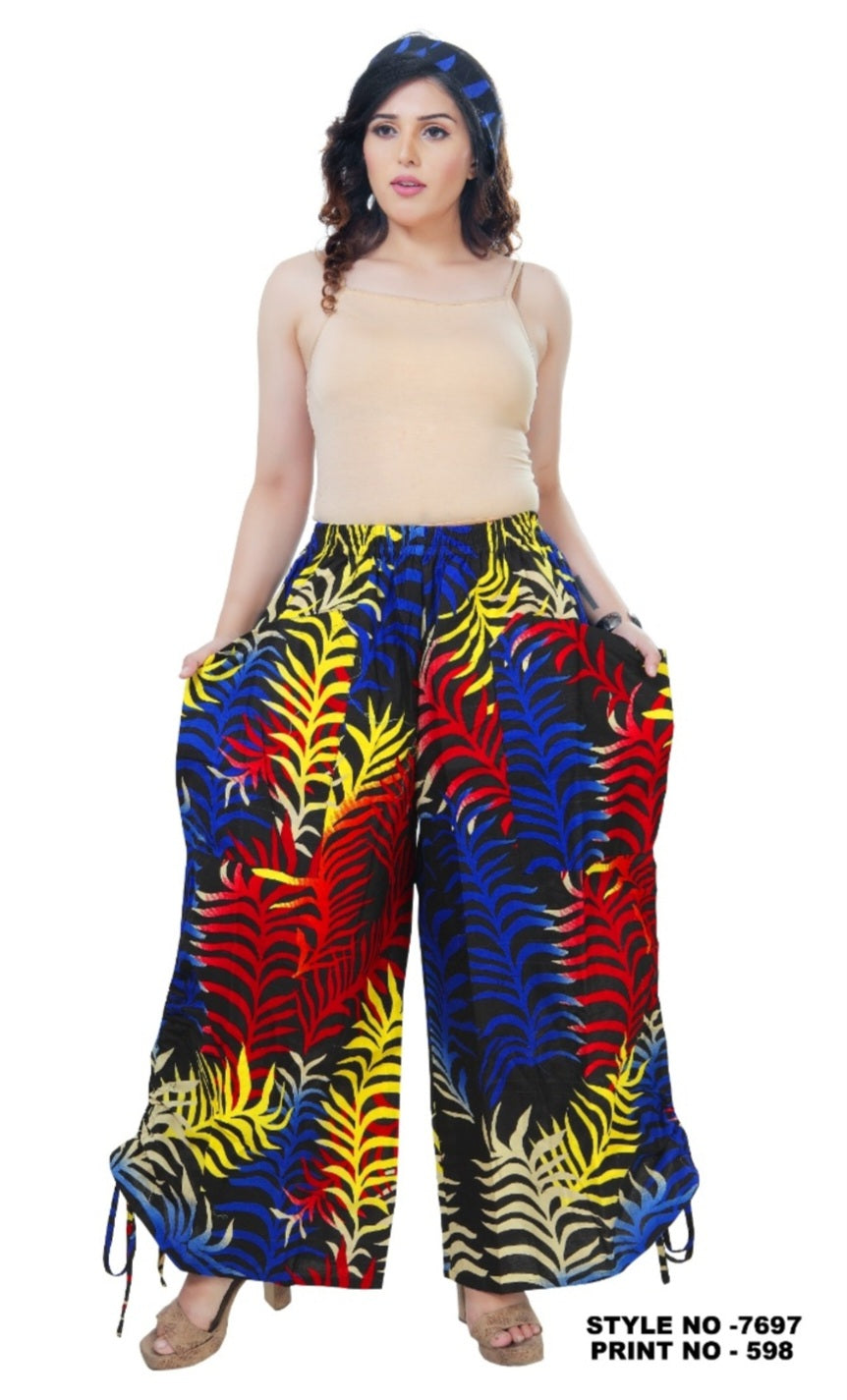 Long Palazzo with Adjustable String - 7697