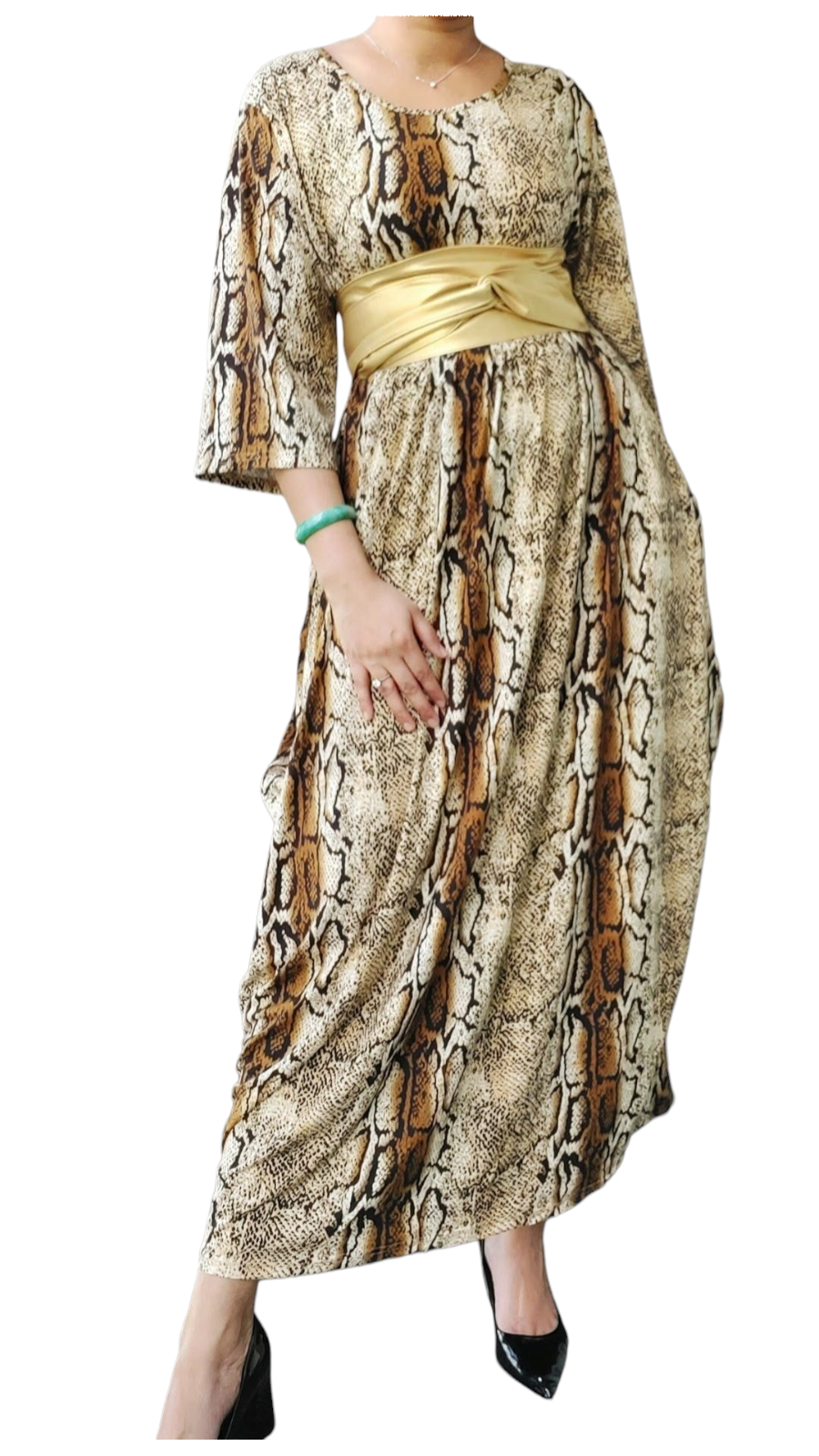 Bubble Dress/Snake Print-161