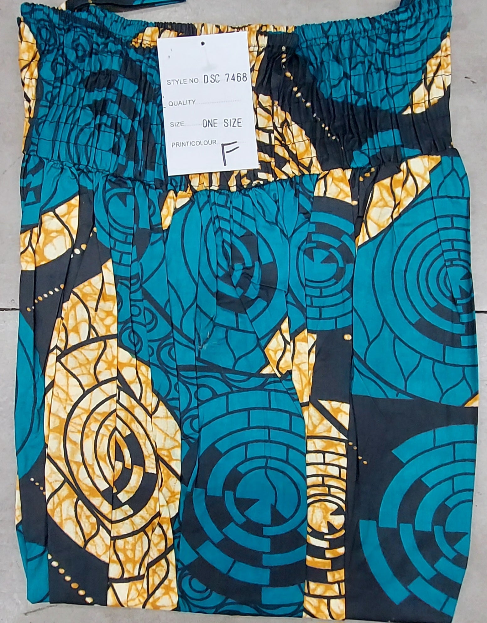 Cotton Printed Skirt - 7468 Blue
