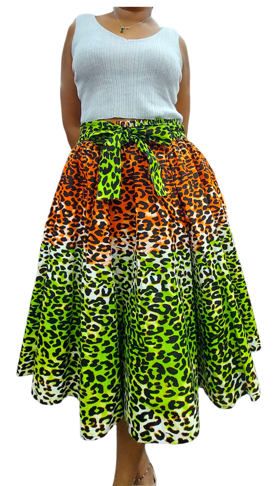 2012 Mid Length Flared skirt - Color Cheeta