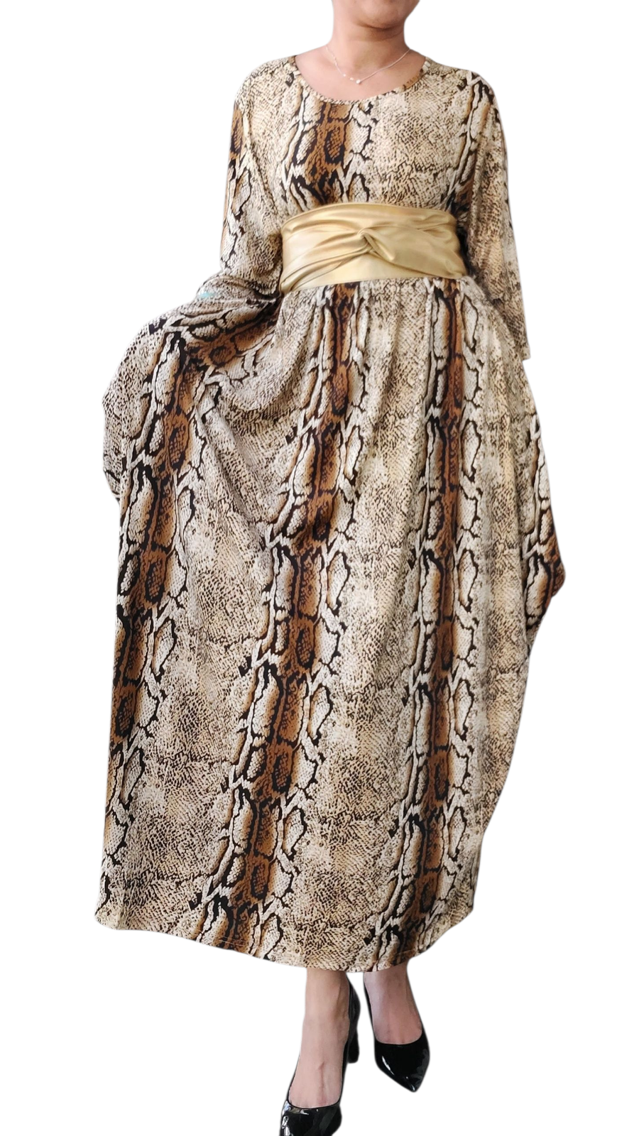 Bubble Dress/Snake Print-161