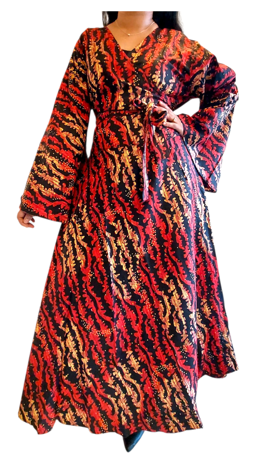 Wrap Dress/ Ankara Print -
