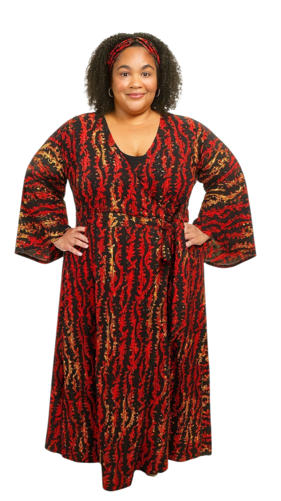 Wrap Dress/ Ankara Print -