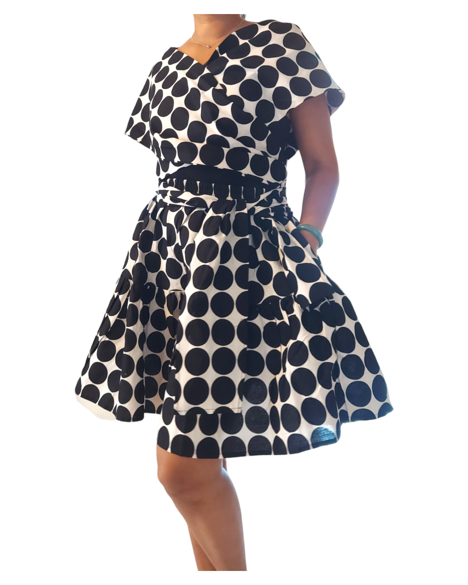 Infinity Short Pant Jumpsuit - 903 Black/White Polkadot