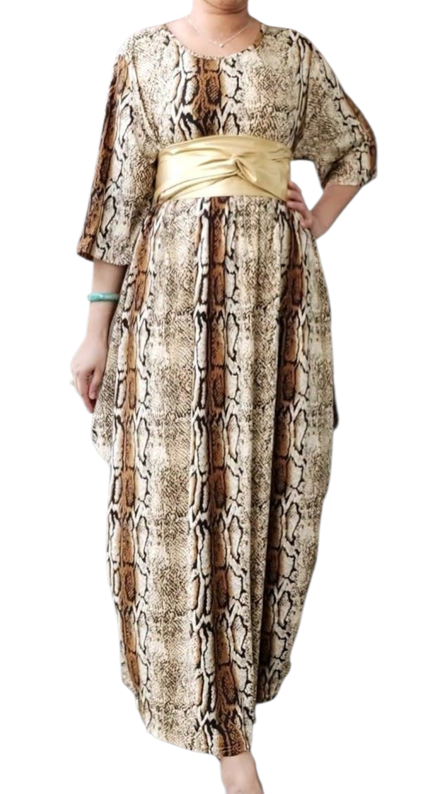 Bubble Dress/Snake Print-161
