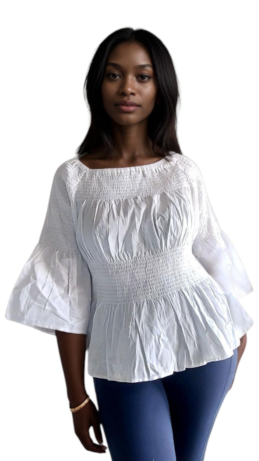 White Skirt and Blouse Set -0197001