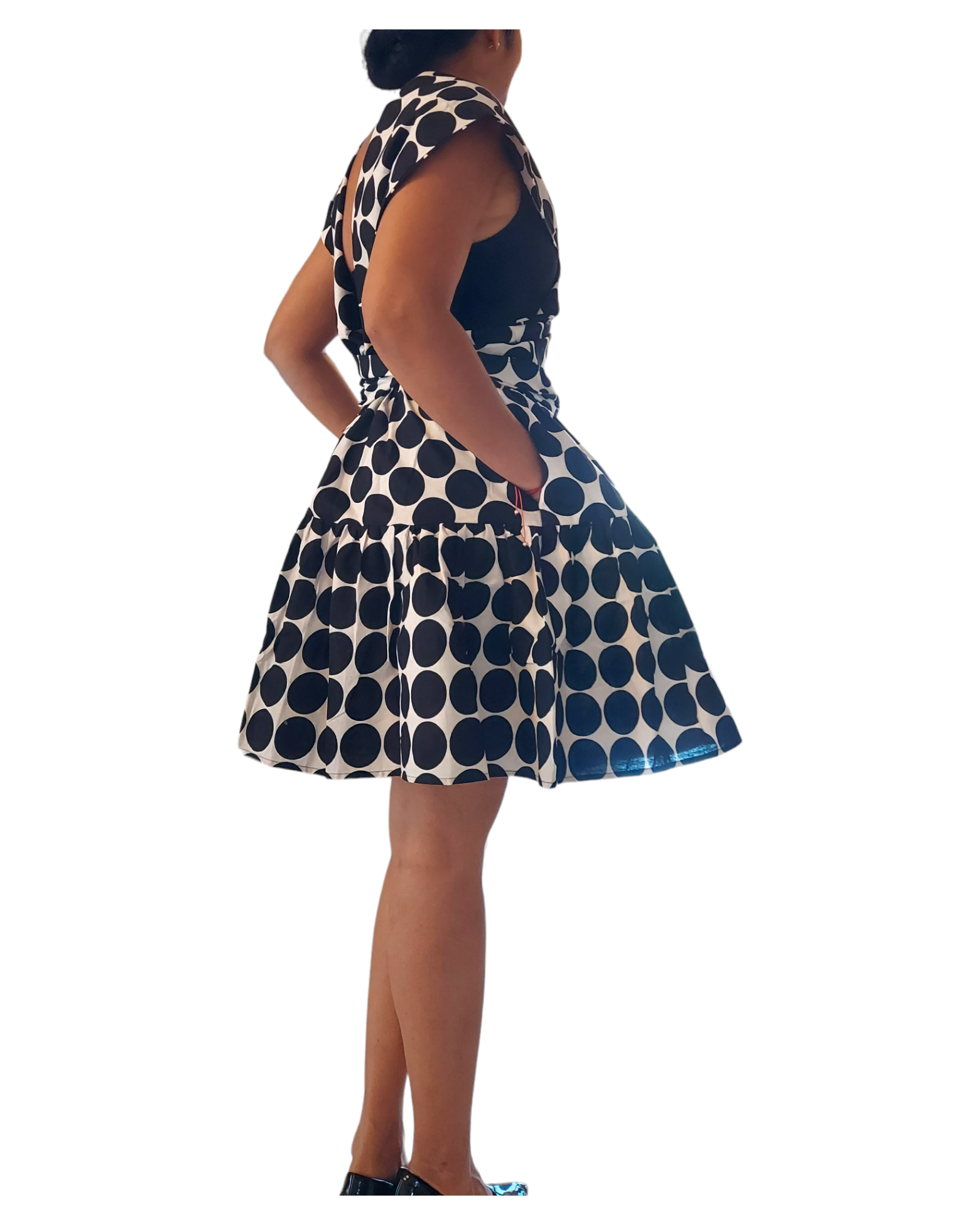 Infinity Short Pant Jumpsuit - 903 Black/White Polkadot