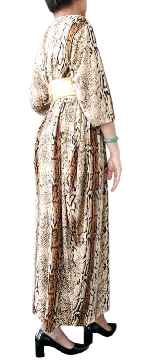 Bubble Dress/Snake Print-161