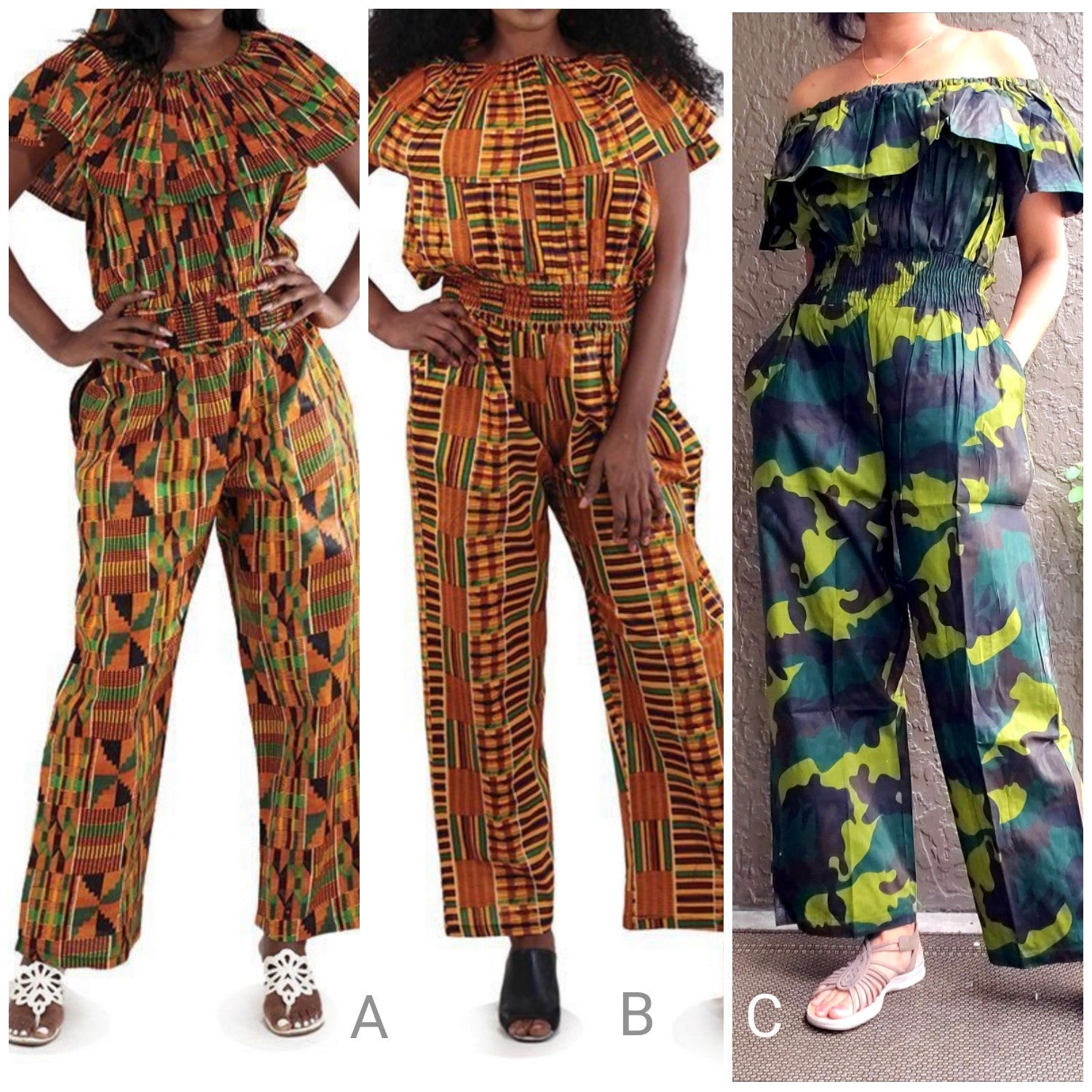 317- Women Kente Romper